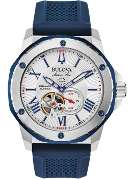 BULOVA MARINE STAR  OPEN-HEART 98A225