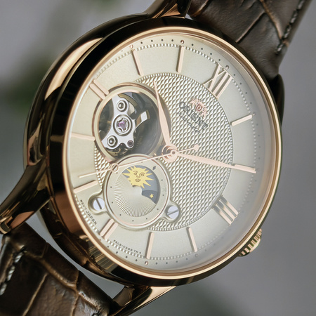 ORIENT SUN & MOON AUTOMATIC OPEN-HEART RA-AS0009S10B