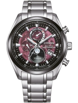 CITIZEN ECO-DRIVE MOONPHASE TITANIUM RADIO CONTROLLED BY1018-80X