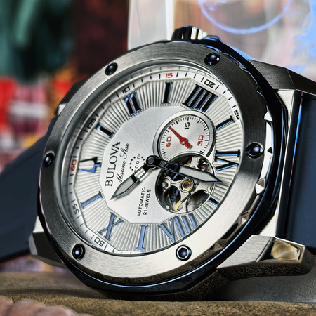 BULOVA MARINE STAR OPEN-HEART 98A225