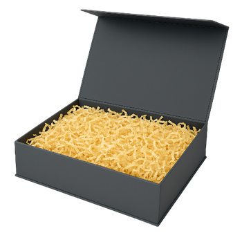 Szare pudełko prezentowe