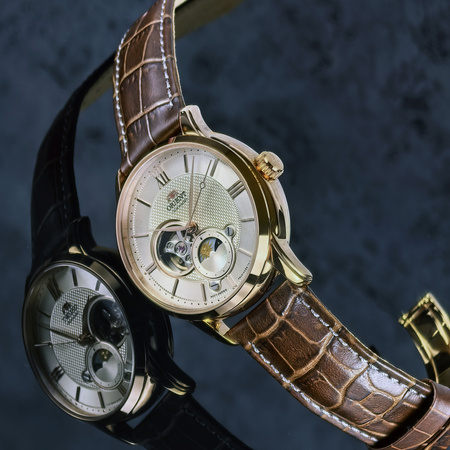 ORIENT SUN & MOON AUTOMATIC OPEN-HEART RA-AS0009S10B