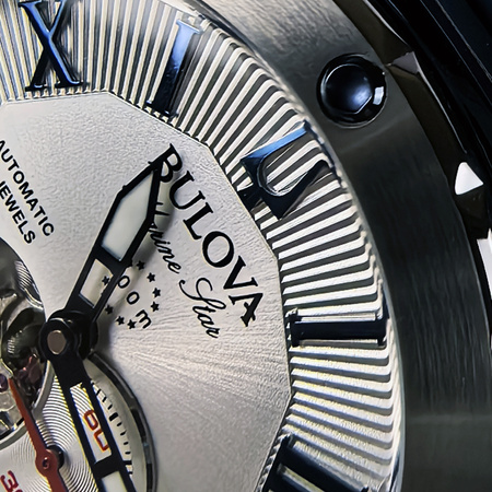 BULOVA MARINE STAR OPEN-HEART 98A225