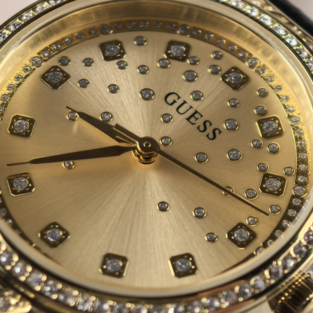 GUESS BLACK LEATHER STRAP GW0764L2
